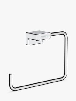 Hansgrohe AddStoris Wall-Mounted Towel Ring, Chrome