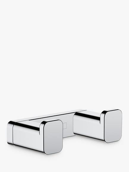 Hansgrohe AddStoris Wall-Mounted Double Towel Hook, Chrome