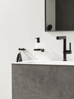 Hansgrohe AddStoris Wall-Mounted Double Towel Hook - view 2, Matt Black