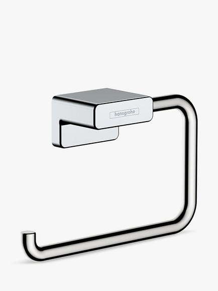 Hansgrohe AddStoris Wall-Mounted Toilet Roll Holder, Chrome