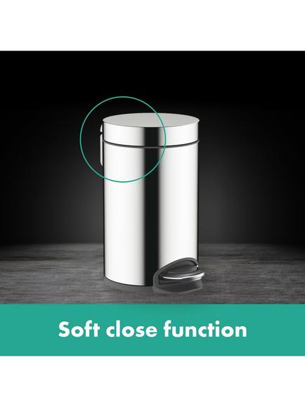 Hansgrohe AddStoris Bathroom Pedal Bin, 3L - view 2, Chrome