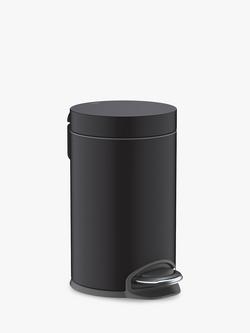 Hansgrohe AddStoris Bathroom Pedal Bin, 3L, Matt Black