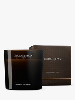 Molton Brown Re-charge Black Pepper Scented Luxury Candle, 600g, 