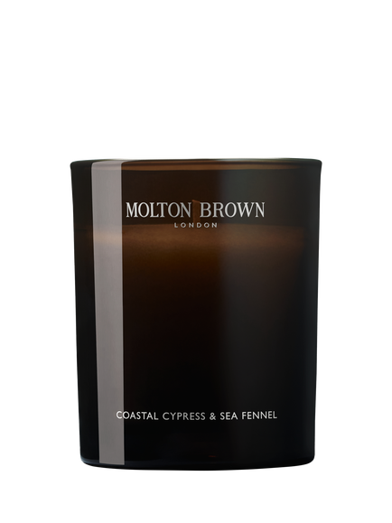 Molton Brown Coastal Cypress and Sea Fennel Scented Signature Candle, 190g, 