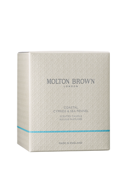 Molton Brown Coastal Cypress and Sea Fennel Scented Signature Candle, 190g - view 2, 
