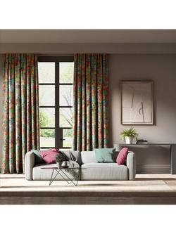 Harlequin Journey of Discovery Velvet Furnishing Fabric, Ionian/Harissa/Emerald - view 2, Ionian/Harissa/Emer