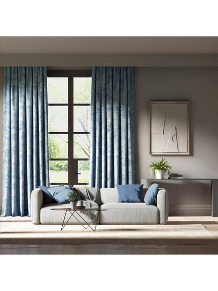 Harlequin Journey of Discovery Satin Furnishing Fabric - view 2, Wild Water/Exhale