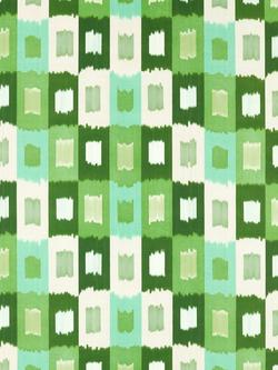 Harlequin Shiruku Furnishing Fabric, Emerald/Forest/Silvr