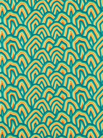 Harlequin Kumo Furnishing Fabric, Wilde/Ambr/Pap
