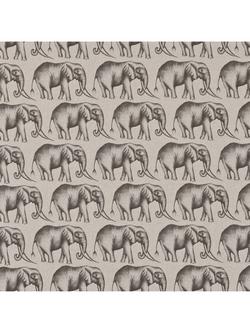 Harlequin Savanna Elephant Furnishing Fabric, Grey, Grey