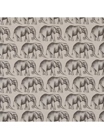 Harlequin Savanna Elephant Furnishing Fabric, Grey, Grey