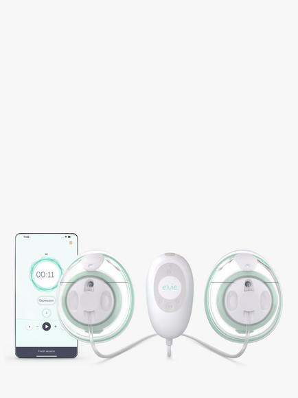 Elvie Stride Double Electric Smart Breast Pump, White