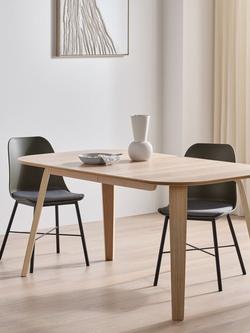 John Lewis Anton 6-8 Seater Extending Dining Table, Oak - view 2, Oak