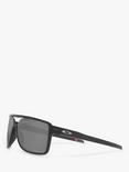 Oakley OO9147 Men's Castel Prizm Polarised Sunglasses, Matte Black Ink/Grey