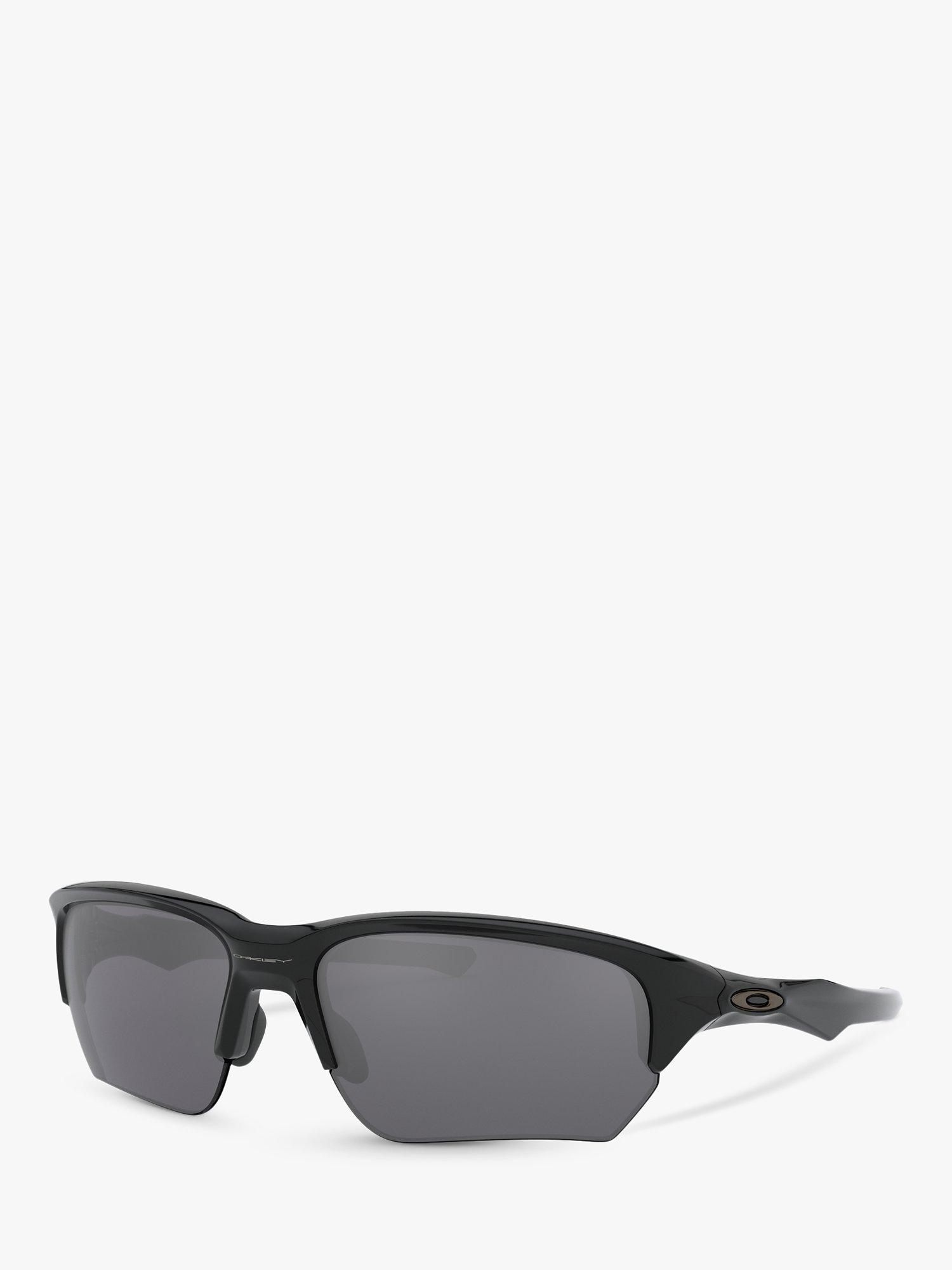 Oakley OO9363 Men's Prizm Rectangular Sunglasses, Polished Black/Grey