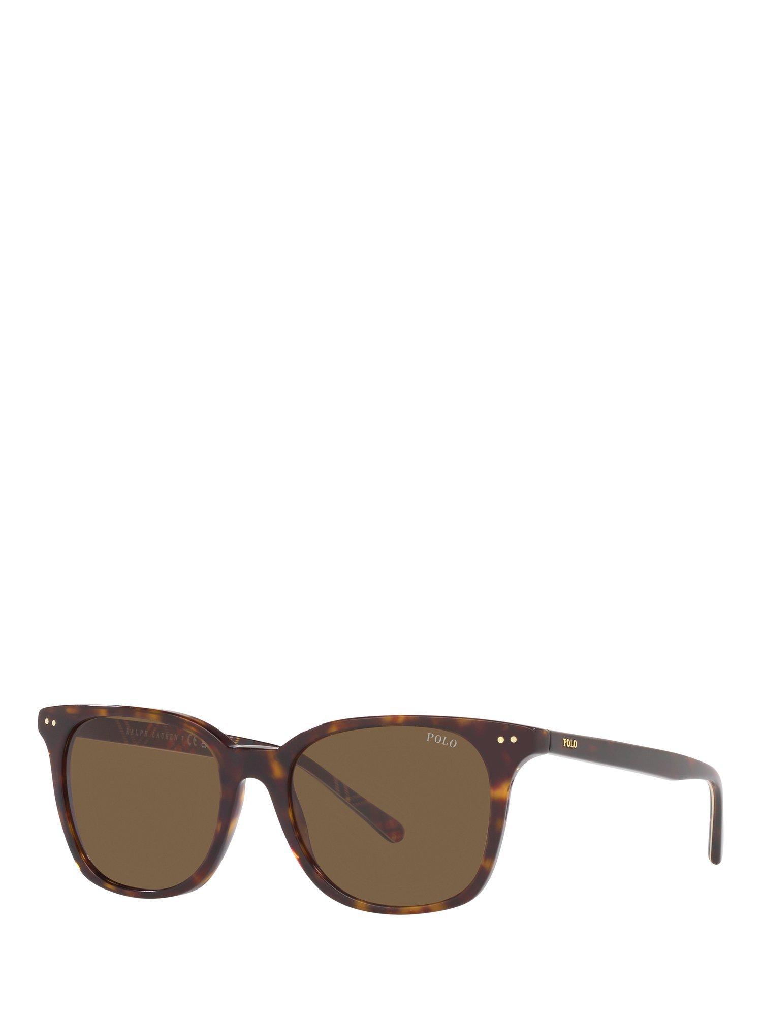 Product image 1 of 11, which shows Polo Ralph Lauren PH4187 Men's Sunglasses, Shiny Dark Havana/Brown