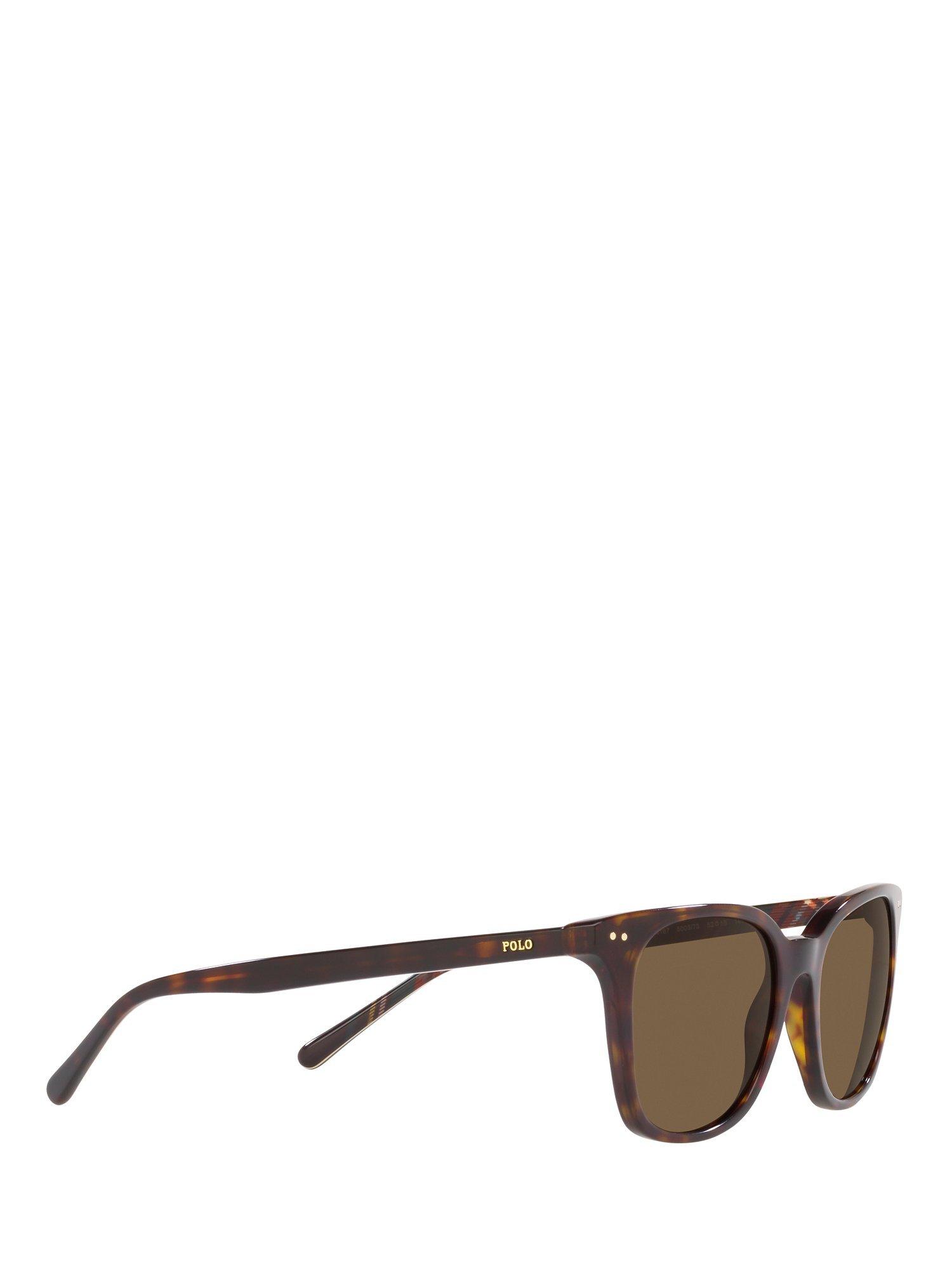 Product image 11 of 11, which shows Polo Ralph Lauren PH4187 Men's Sunglasses, Shiny Dark Havana/Brown