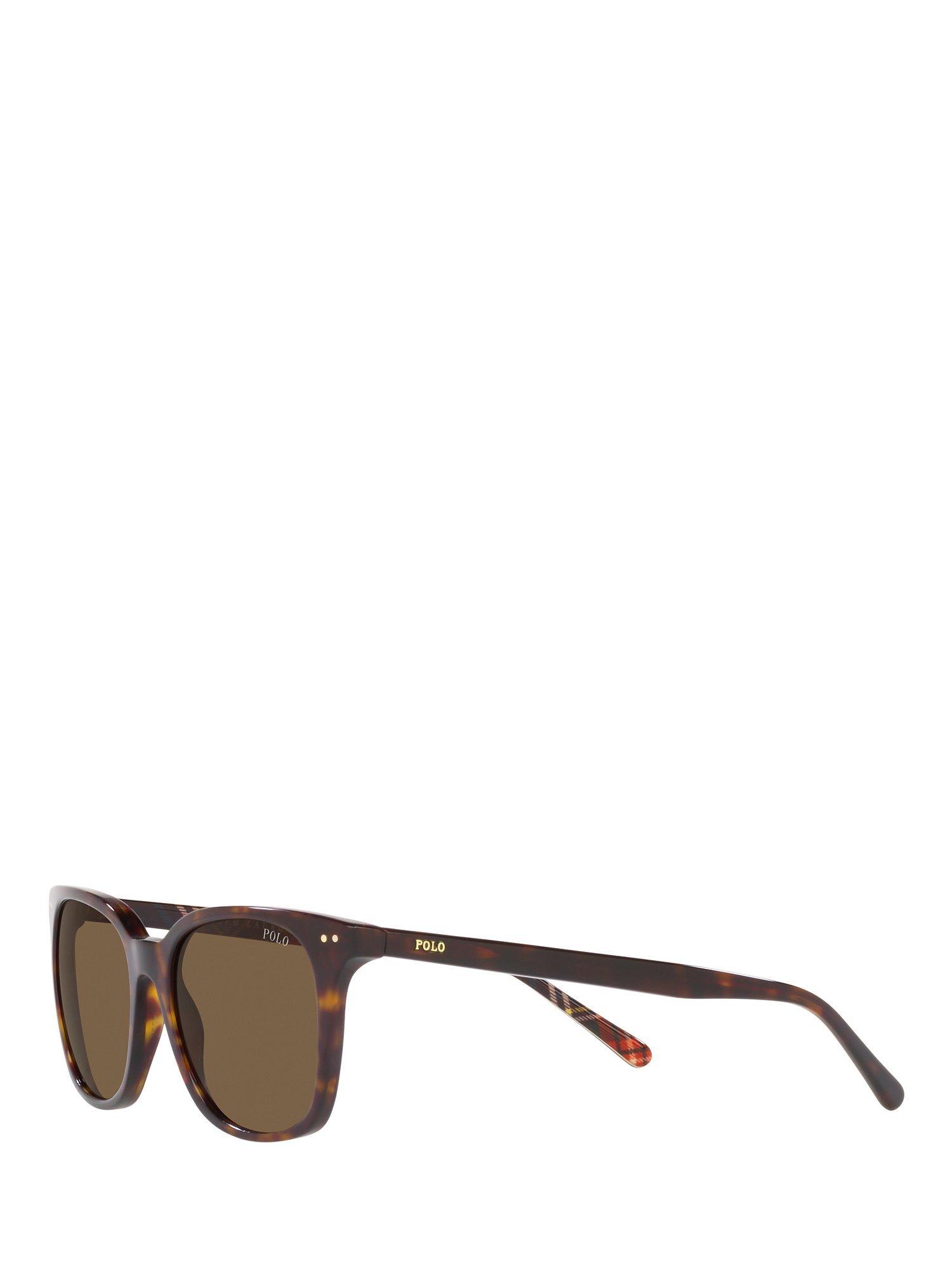 Product image 2 of 11, which shows Polo Ralph Lauren PH4187 Men's Sunglasses, Shiny Dark Havana/Brown