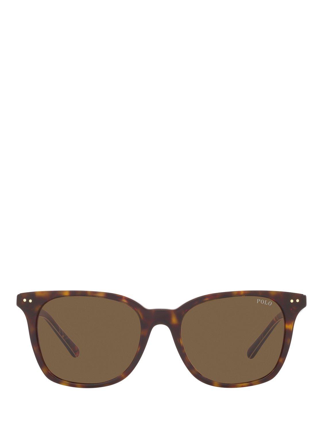 Product image 3 of 11, which shows Polo Ralph Lauren PH4187 Men's Sunglasses, Shiny Dark Havana/Brown