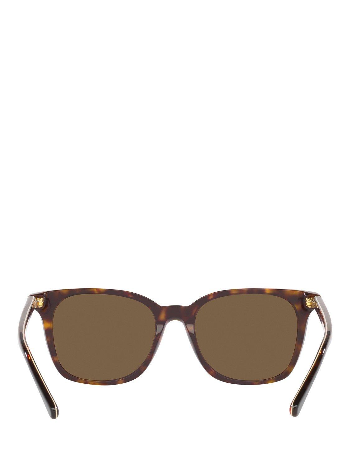 Product image 7 of 11, which shows Polo Ralph Lauren PH4187 Men's Sunglasses, Shiny Dark Havana/Brown