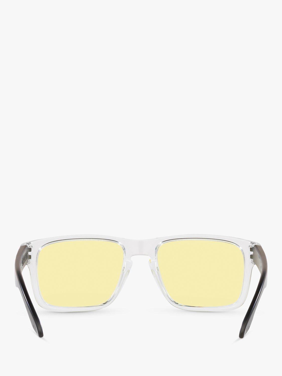 Product image 7 of 11, which shows Oakley OO9102 Men's Holbrook Prizm Square Sunglasses, Clear/Yellow