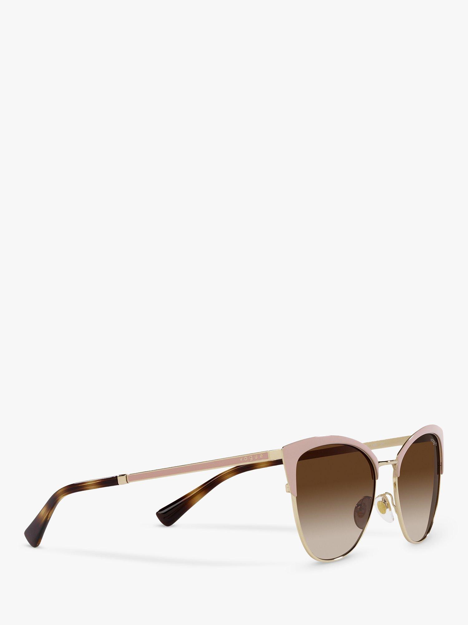 Product image 11 of 11, which shows Vogue VO4251S Women's Butterfly Sunglasses, Beige/Brown Gradient