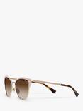 Vogue VO4251S Women's Butterfly Sunglasses, Beige/Brown Gradient