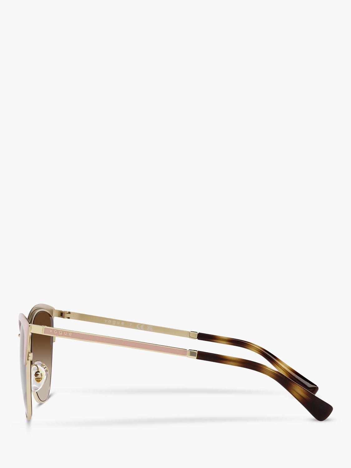 Product image 4 of 11, which shows Vogue VO4251S Women's Butterfly Sunglasses, Beige/Brown Gradient