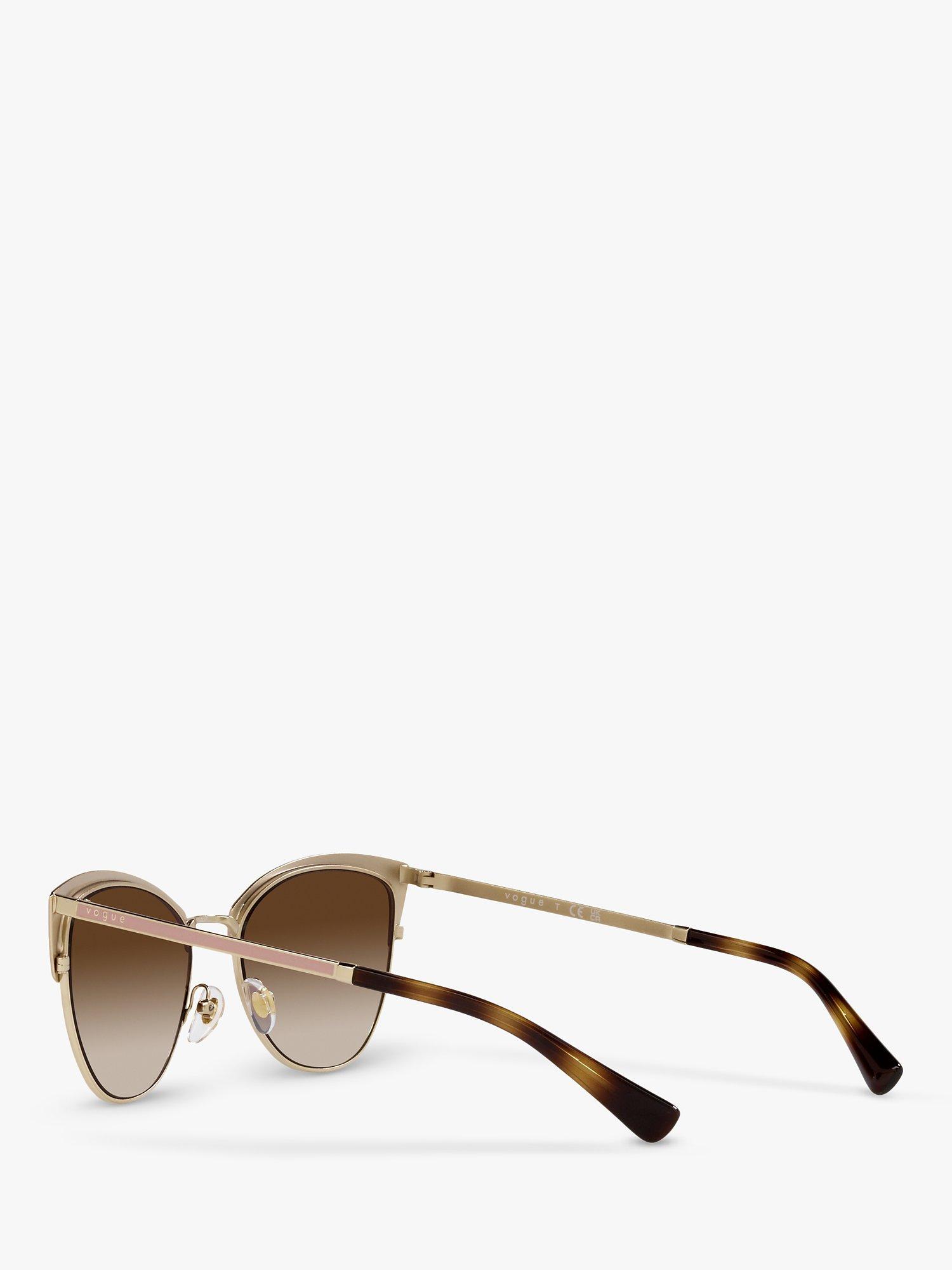Product image 5 of 11, which shows Vogue VO4251S Women's Butterfly Sunglasses, Beige/Brown Gradient