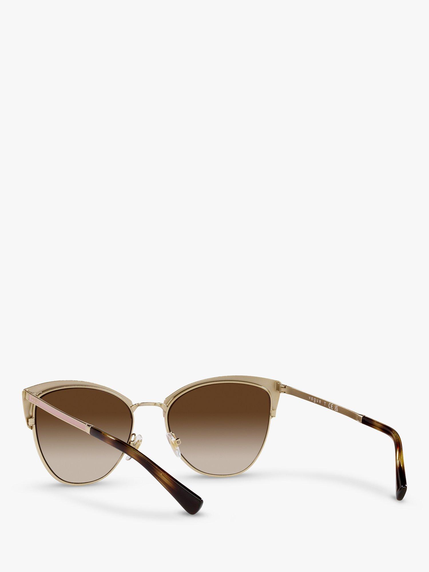 Product image 6 of 11, which shows Vogue VO4251S Women's Butterfly Sunglasses, Beige/Brown Gradient