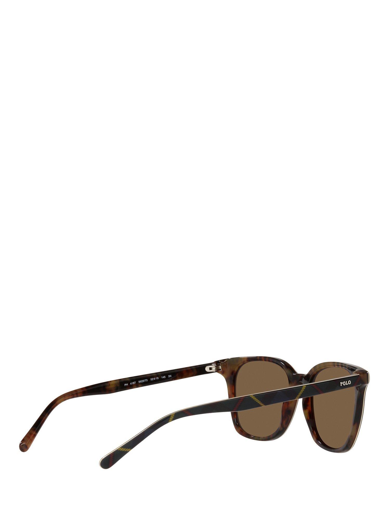 Product image 9 of 11, which shows Polo Ralph Lauren PH4187 Men's Sunglasses, Shiny Dress Gordon/Brown