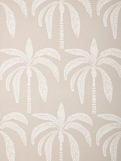 John Lewis Desert Palm Wallpaper, Greige