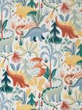 little home at John Lewis Dinosaurs Wallpaper, Multi