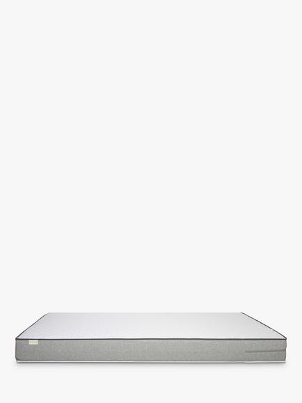 Kub Comfy Spring Mattress, Firm Tension, Single, White/Grey