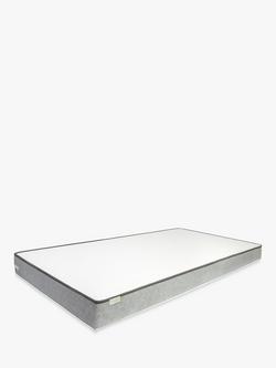 Kub Charm Luxury Pocket Spring Mattress, Firm, Single, 190 x 90cm, White/Grey