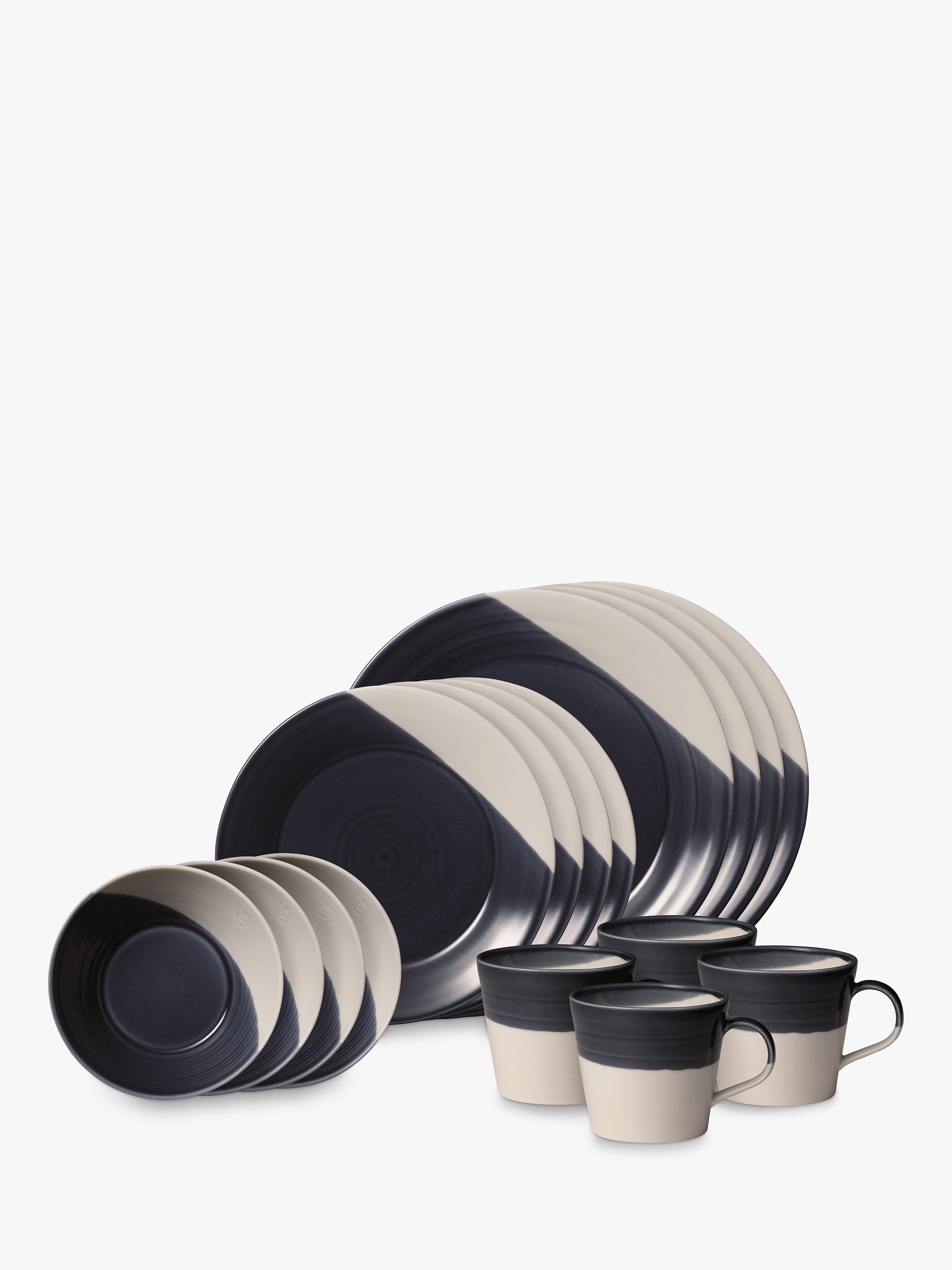 Royal Doulton Bowls Of Plenty Boxed Dinnerware Set, 16 Piece, Dark Blue