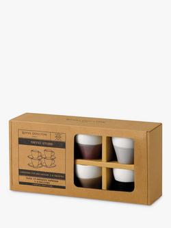 Royal Doulton Coffee Studio Porcelain Espresso Cup & Saucer, Set of 4, 110ml, Assorted - view 2, Assorted