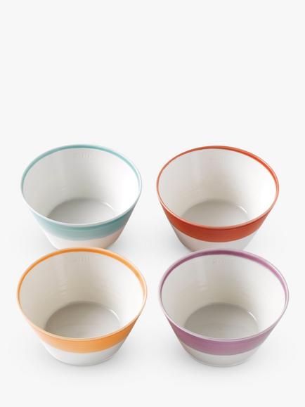Royal Doulton 1815 Bright Colours Porcelain Cereal Bowls, Set of 4, 15cm, Assorted, Assorted