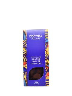 Cocoba Cocoa Dusted Salted Toffee Truffles, 175g
