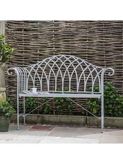 Gallery Direct Duchess 2-Seater Metal Garden Bench - view 2, Estate