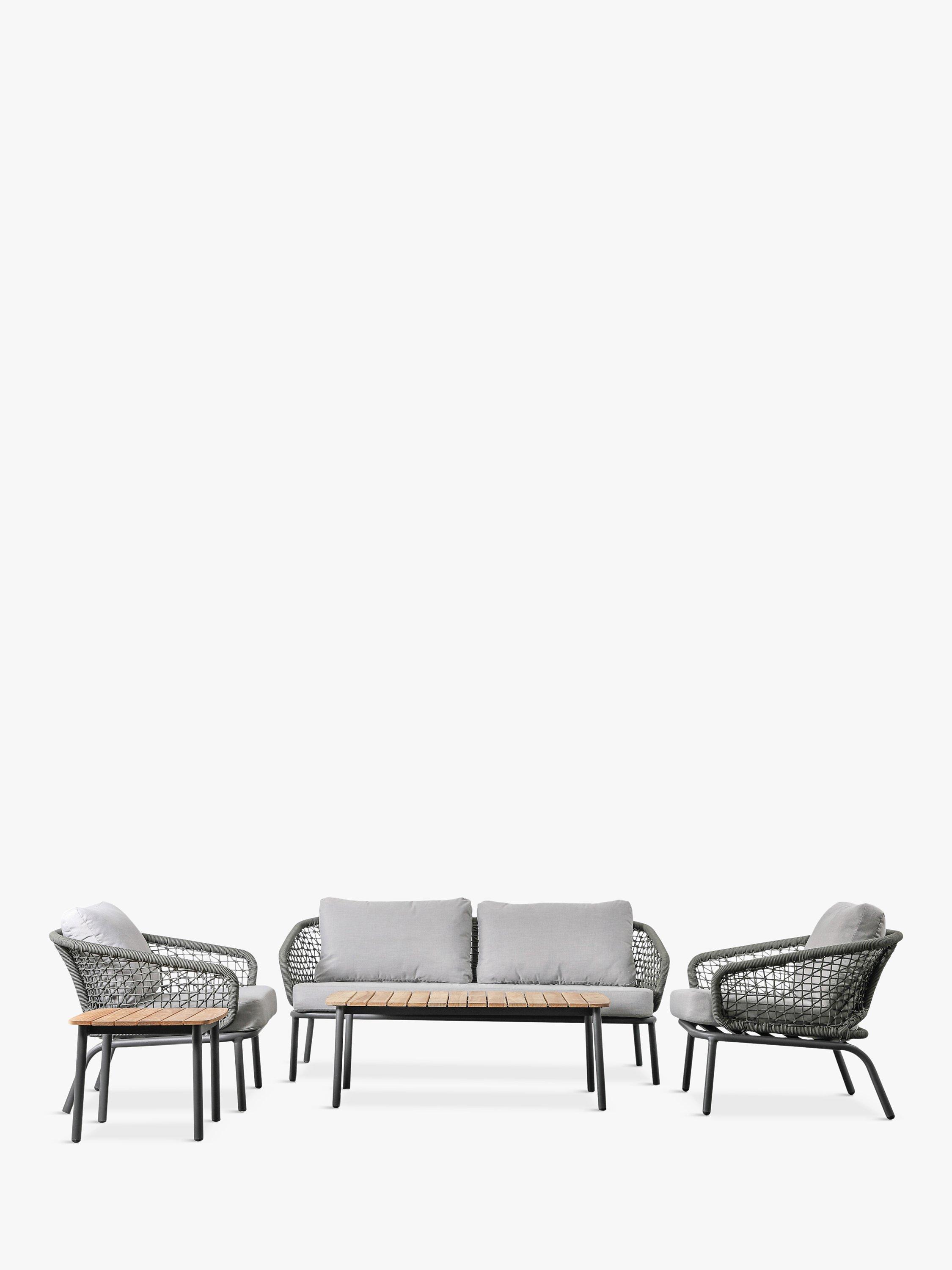 Gallery Direct Armina 4-Seater Garden Lounge Set, Grey