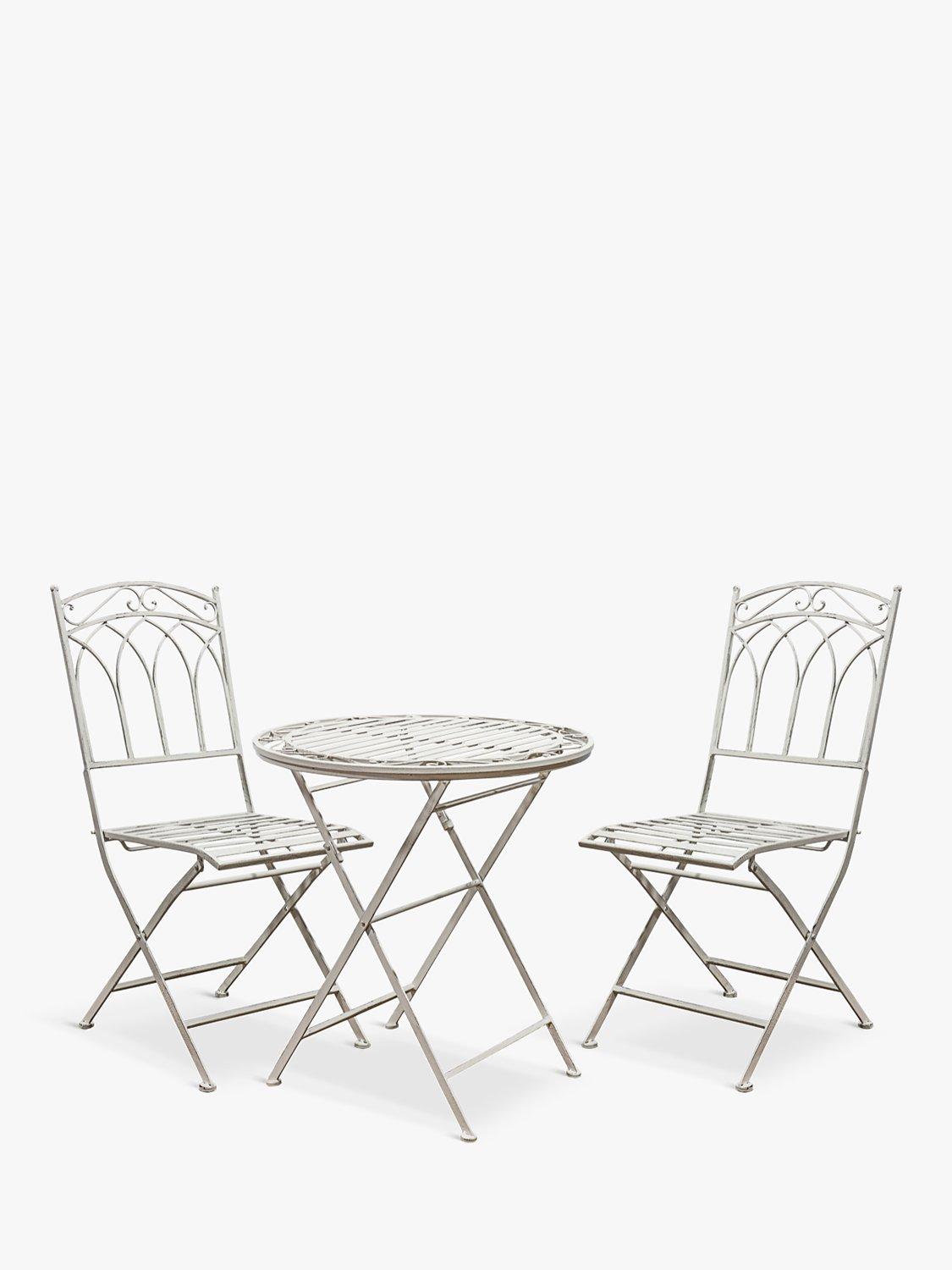 Gallery Direct Aventino Folding Metal Garden Bistro Table & Chairs Set