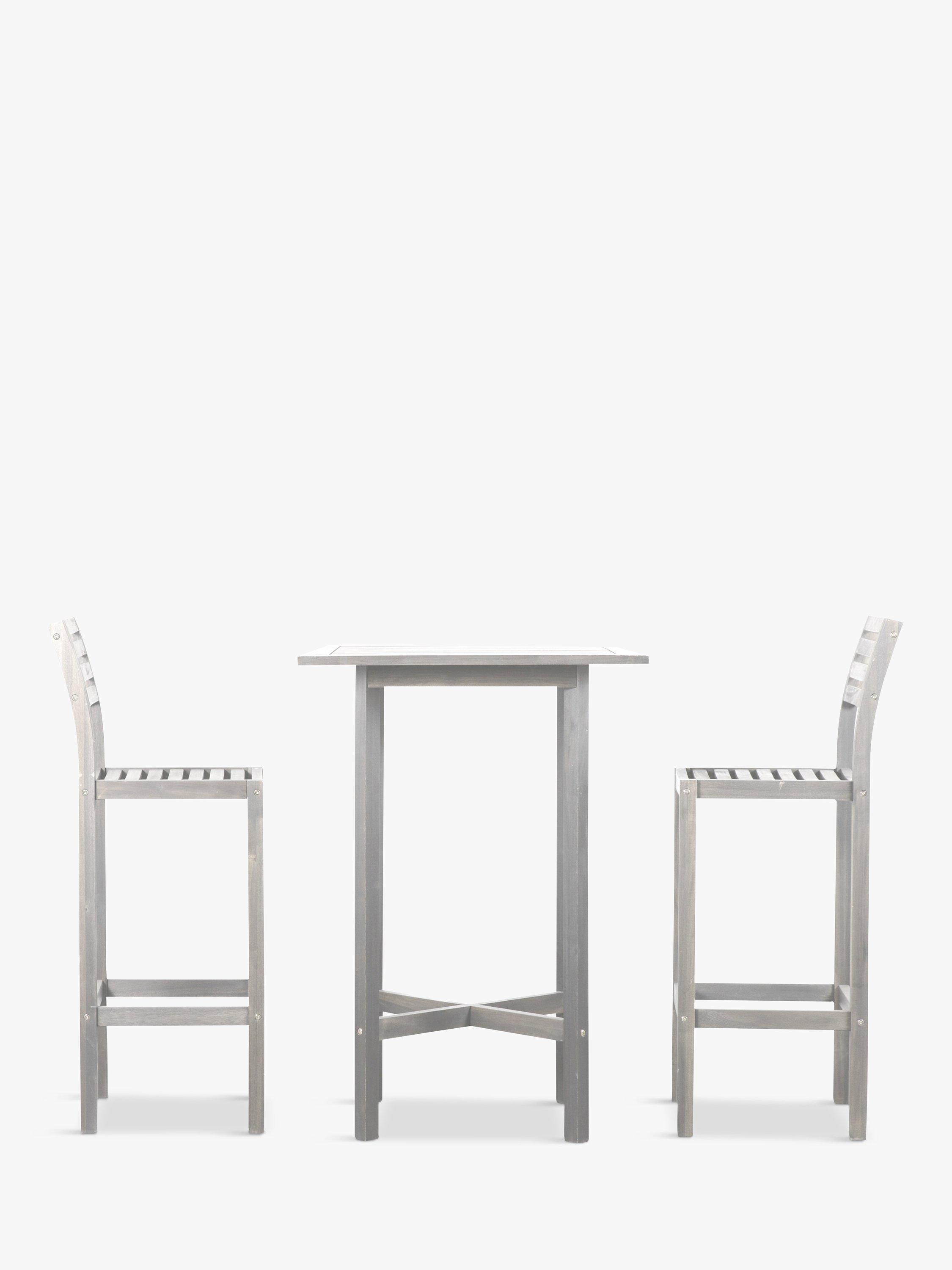 Gallery Direct Sacra 2-Seater Acacia Wood Garden High Bar Table & Stools Set