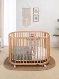 Boori Oasis Oval Cot with Mattress, Beech