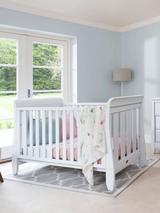 Boori Sleigh Urbane Cotbed with Mattress Pebble