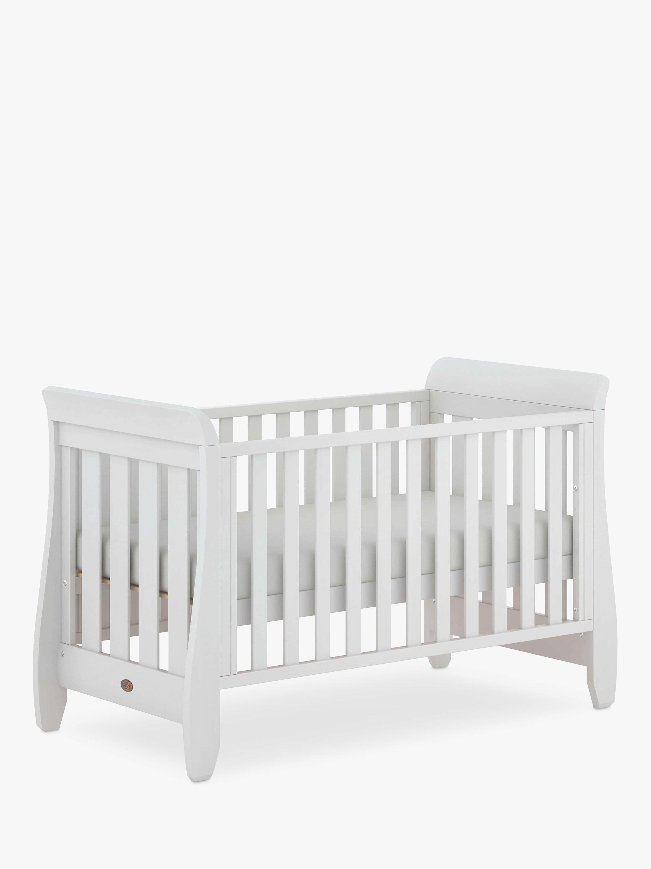Boori Sleigh Urbane Cotbed with Mattress White