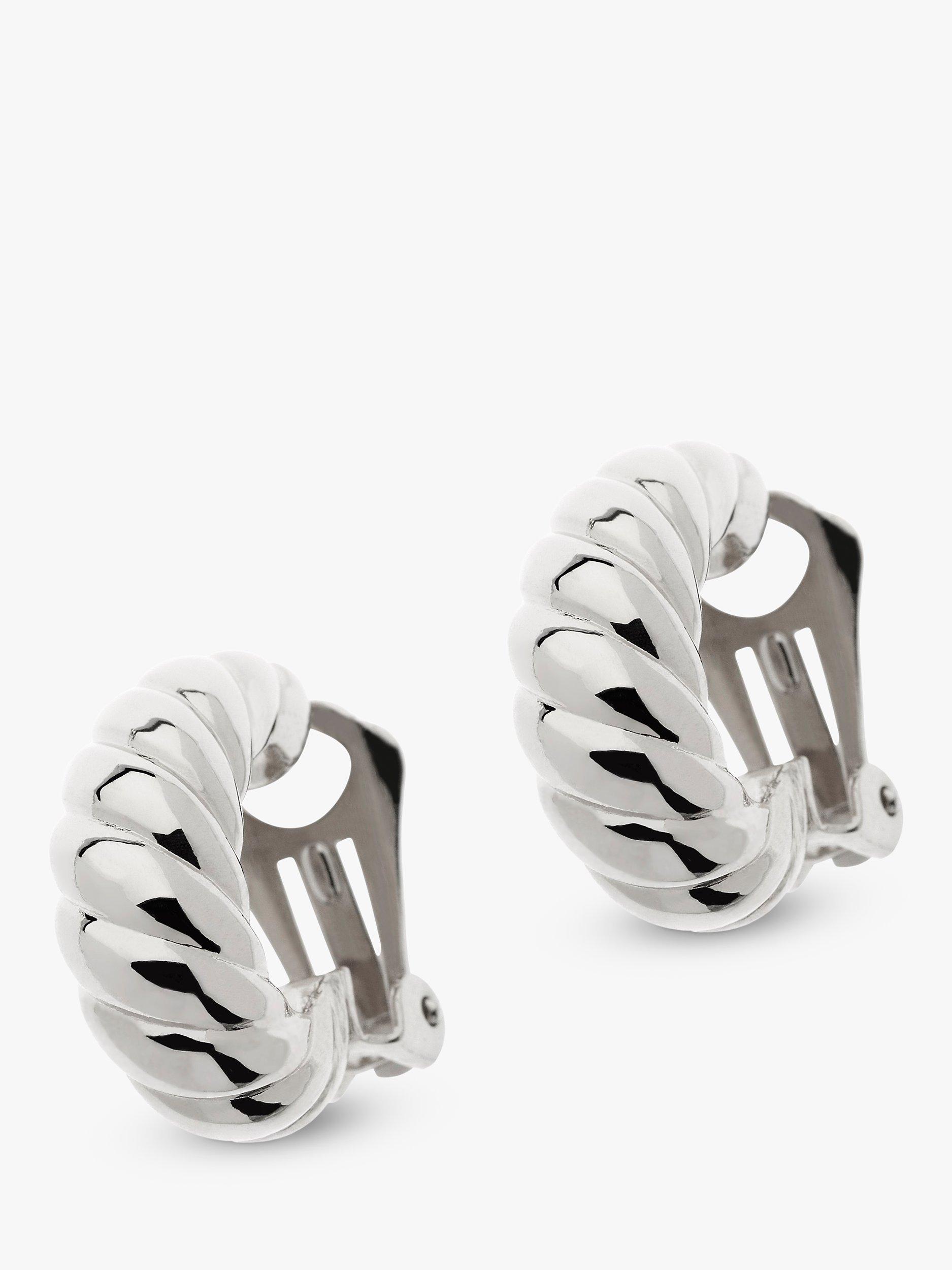 Emma Holland Twisted Semi Hoop Clip-On Earrings