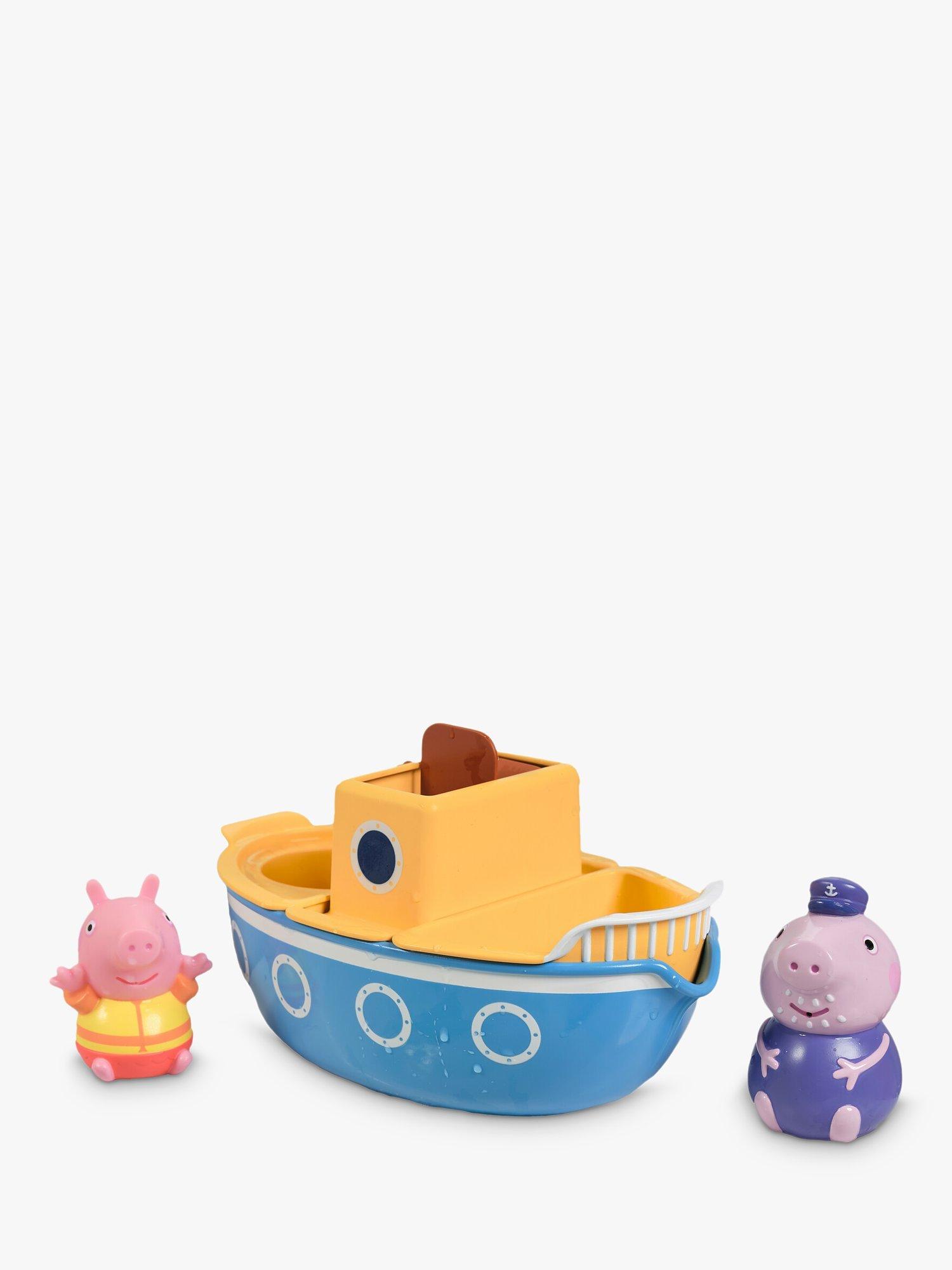 TOMY Toomies Peppa Pig Grandad Pigs Splash & Pour Boat
