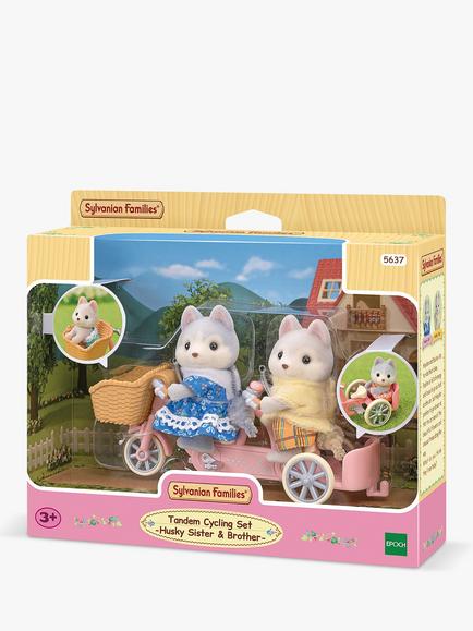 Sylvanian Families Tandem Cycling Set Husky Sister & Brother - view 2, 