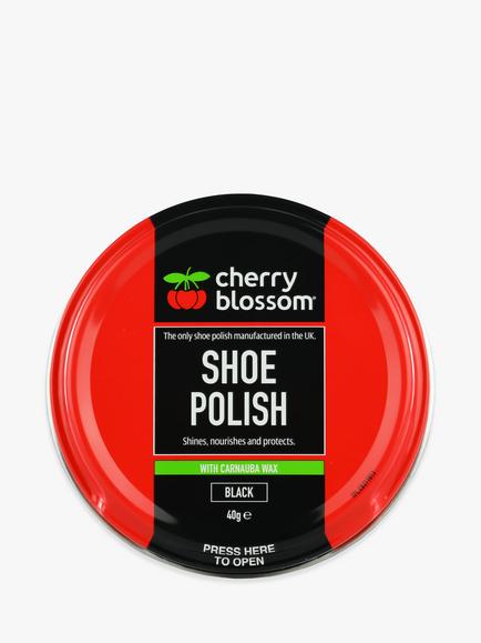 Cherry Blossom Shoe Polish, Black, Black
